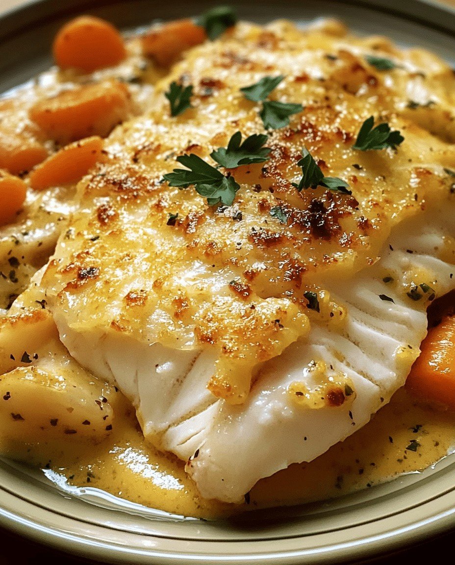 Seelachs überbacken auf Senfmöhren – Ein herzhaftes  aromatisches Gericht image 2