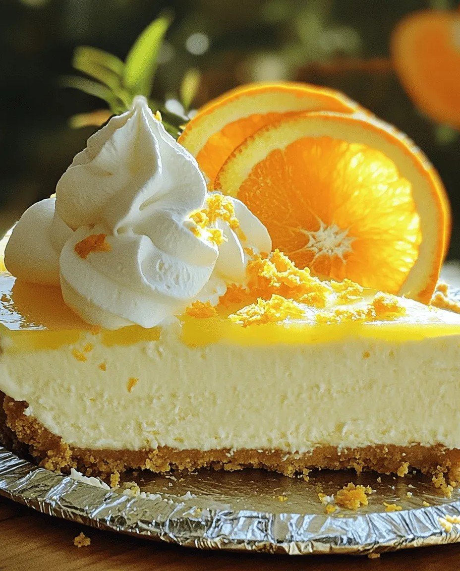 Sommerlicher Orangen-Vanille-Cheesecake ohne Backen – Frisch & Einfach! image 2