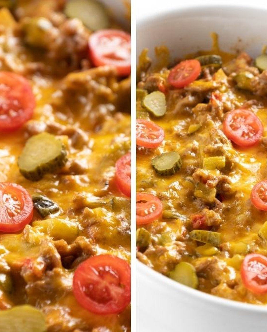 Super einfacher Keto Cheeseburger Auflauf | Koch Keto image 2