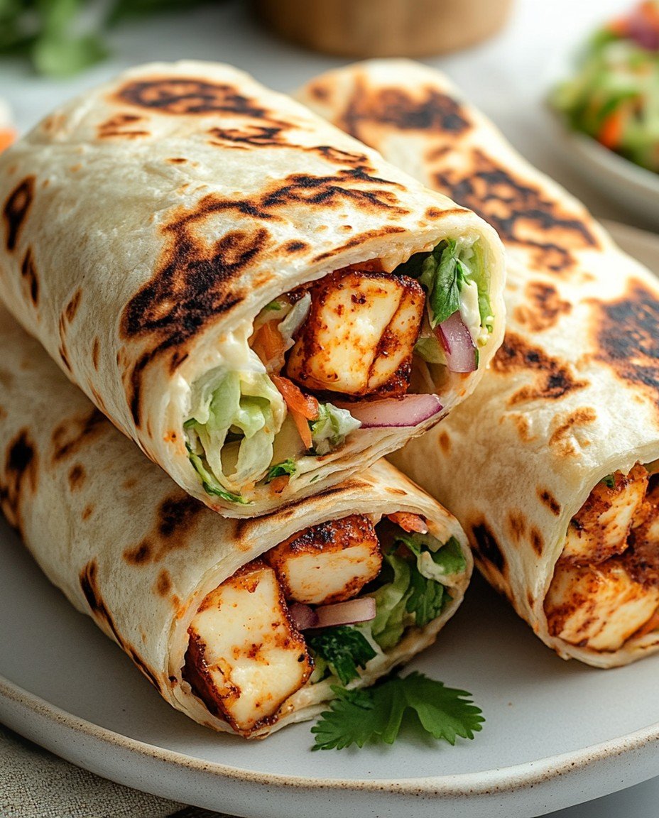 Süß-scharfe Halloumi Wraps: 20-Minuten Blitzrezept – Vegetarisch, aromatisch & perfekt für den Sommer! image 2