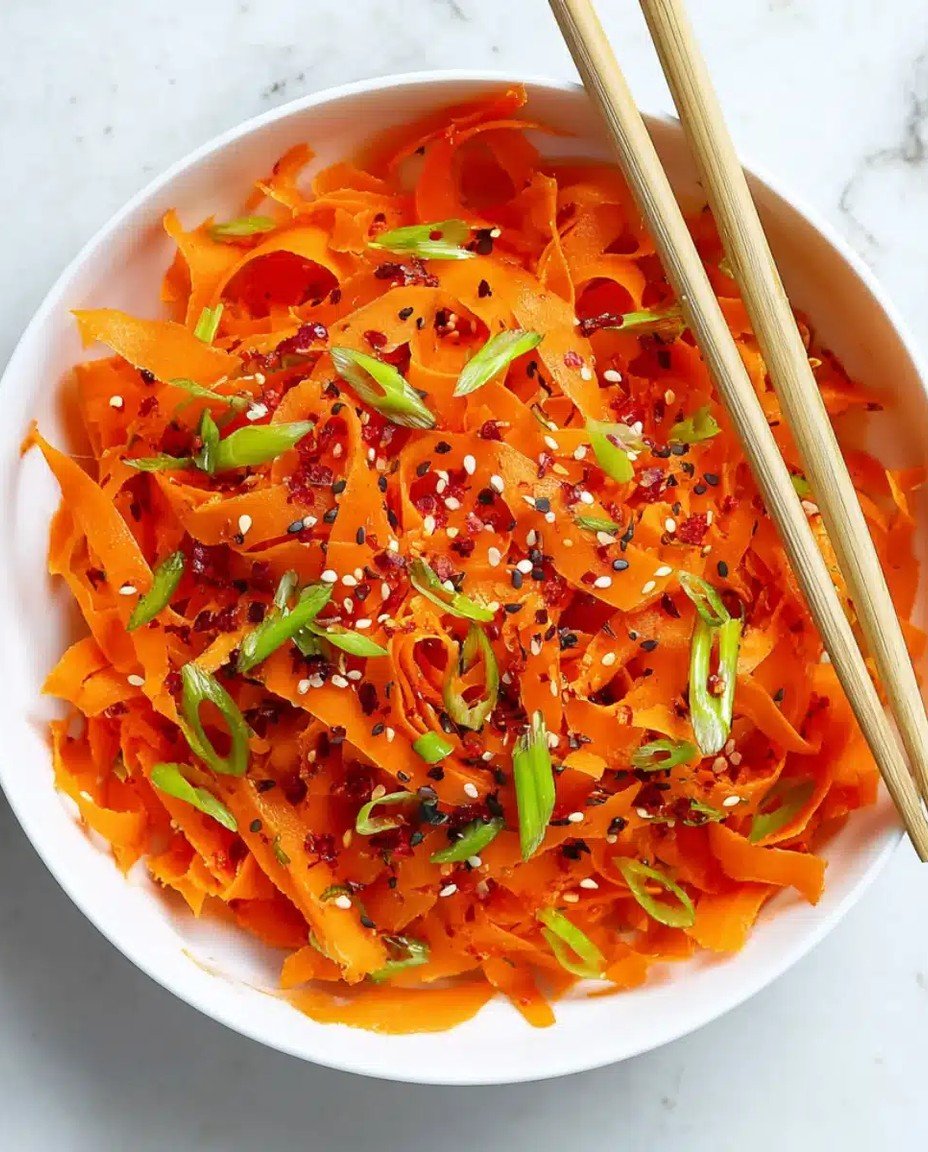 🥕 Unser bester Asiatischer Rohkost Möhrensalat – Leicht, würzig und macht absolut süchtig! 🌶️✨ image 2