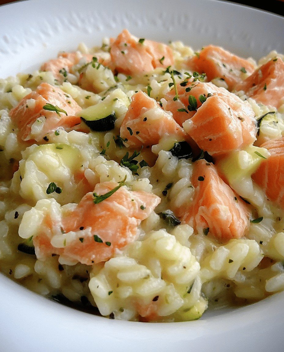 Zucchini-Lachs-Risotto – Cremig  zart und voller Geschmack! image 2