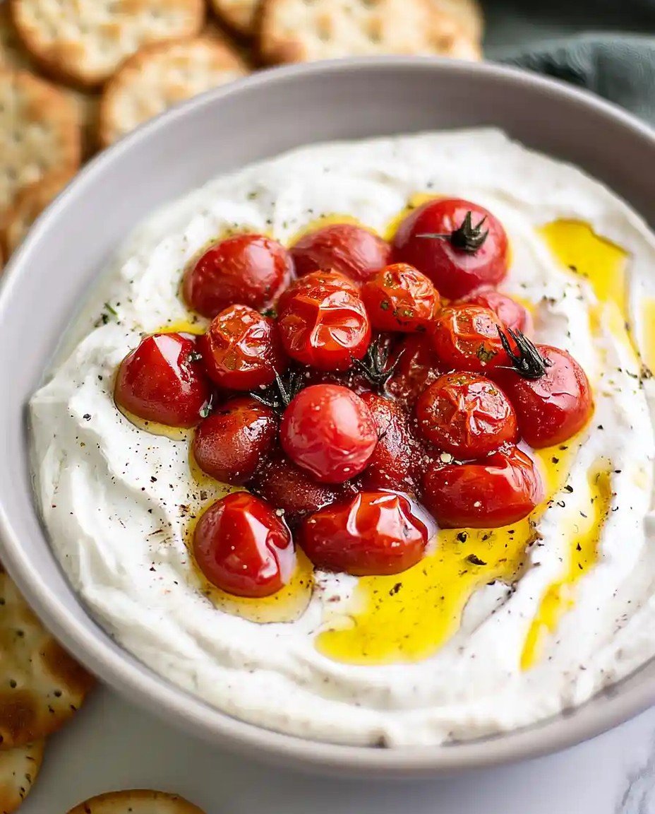 Cremiger gerösteter Knoblauch-Ricotta-Dip mit Sahne image 2