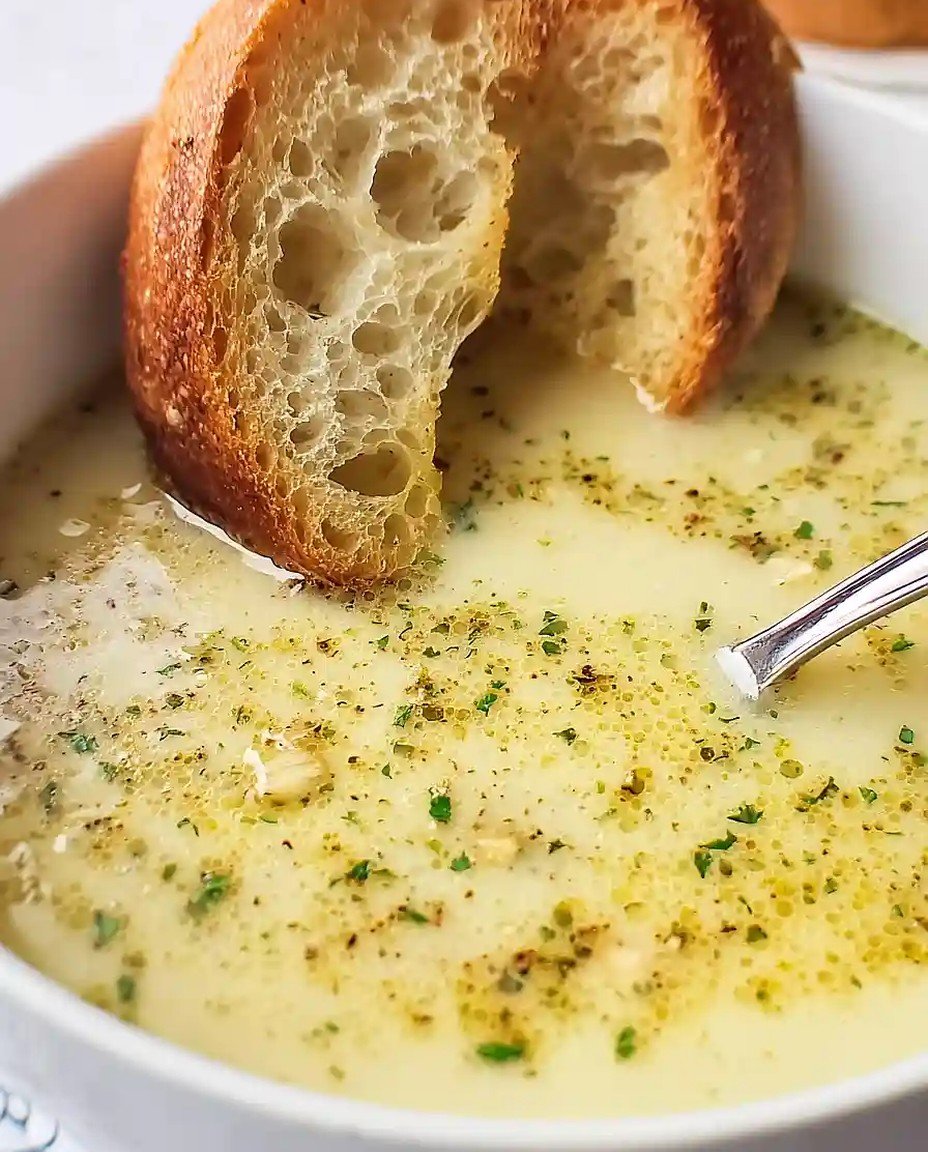 Einfache Knoblauch-Suppe im ländlichen französischen Stil image 2