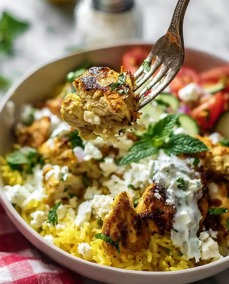 Einfache Mediterrane Hähnchen-Bowl für gesunde Ernährung image 2