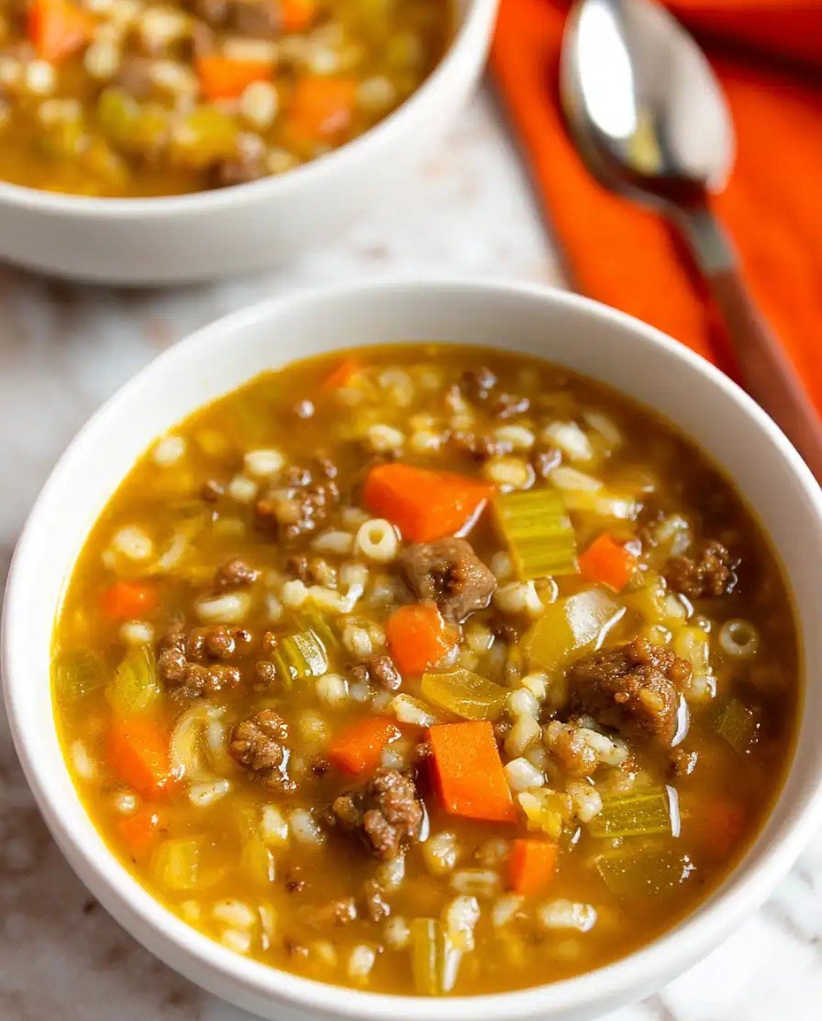 Einfache Rinderhackfleisch- und Gerstensuppe – Herzhaft, Schnell & Lecker! image 2