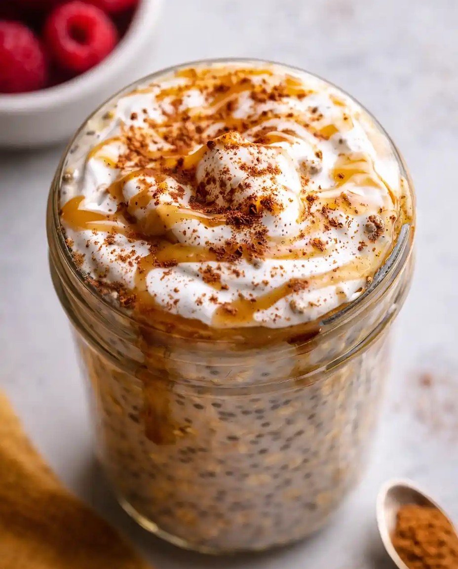Einfache proteinreiche Zimtschnecken-Übernacht-Haferflocken image 2