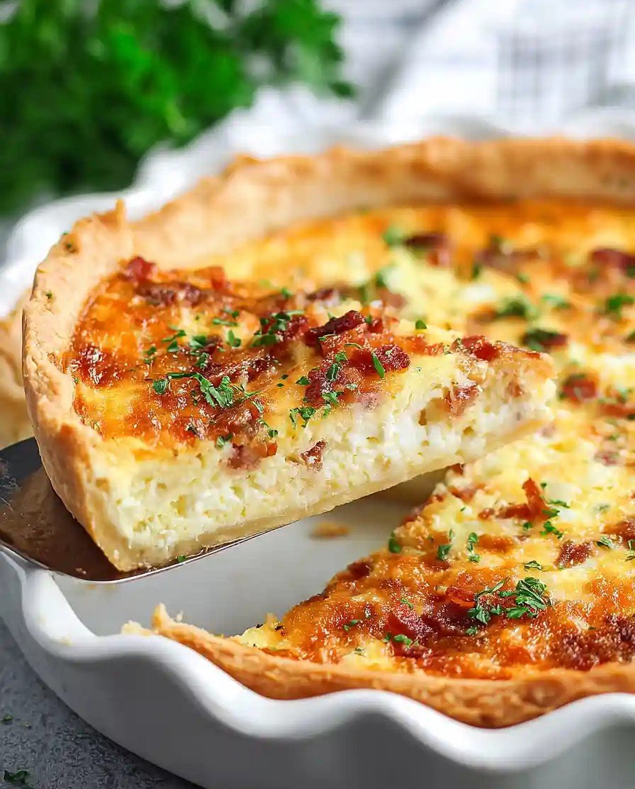 Einfacher Speck-Käse Frühstücks-Quiche image 2
