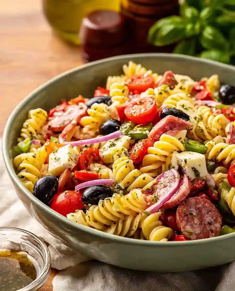 Einfacher italienischer Nudelsalat - Lecker und schnell zubereitet! image 2