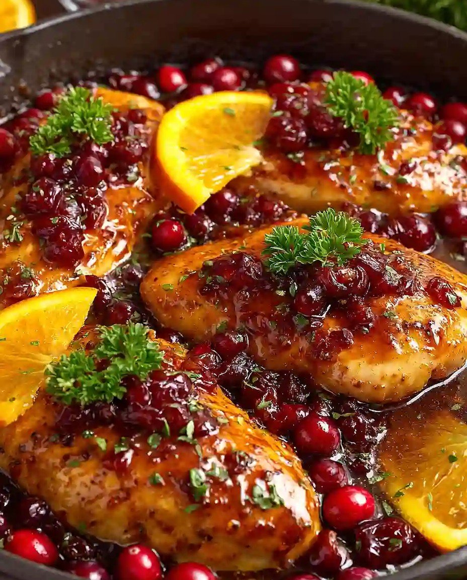 Einfaches Rezept für Hähnchen mit Cranberries und Orangen image 2