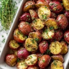 Einfaches Rezept für geröstete rote Kartoffeln