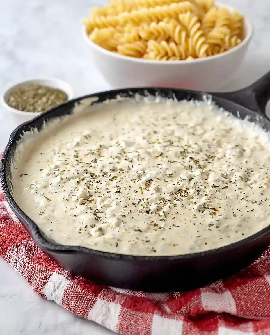 Gesunde proteinreiche Quark-Pasta-Sauce image 2