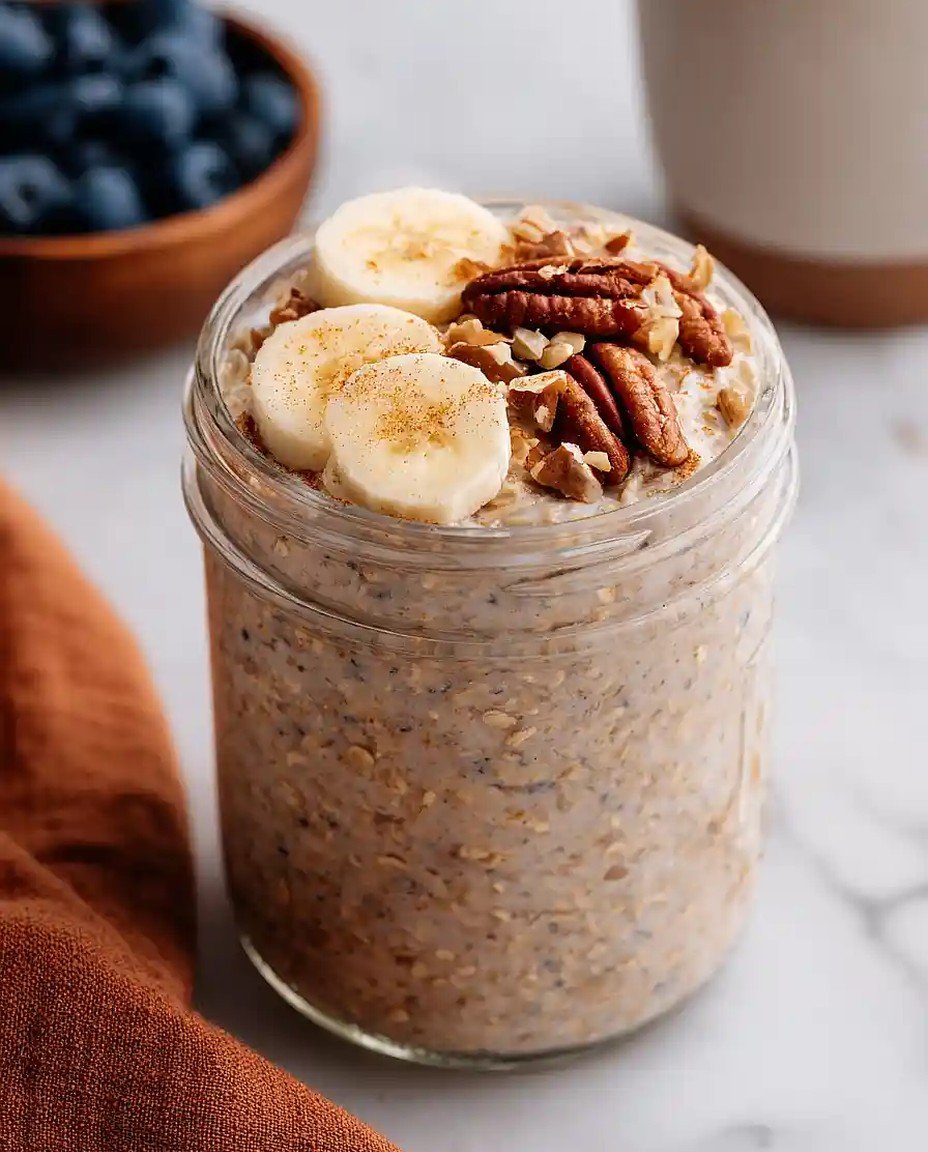 Glutenfreie Zimt-Bananenbrot Overnight Oats image 2