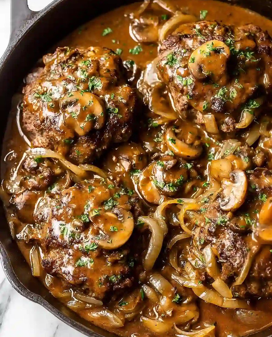 Hausgemachter Salisbury-Steak - Köstliches Rezept für ein herzhaftes Abendessen image 2