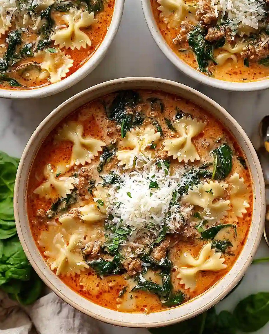 Herzhafte Lasagnasuppe mit Spinat - Ein einfaches und leckeres Rezept! image 2