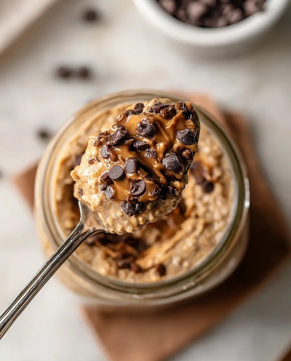 Himmlische Schokoladen-Erdnussbutter Overnights Oats - Das perfekte Frühstück! image 2