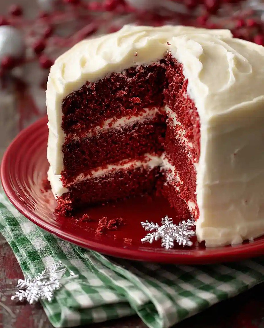 Himmlischer Southern Red Velvet Weihnachtskuchen image 2