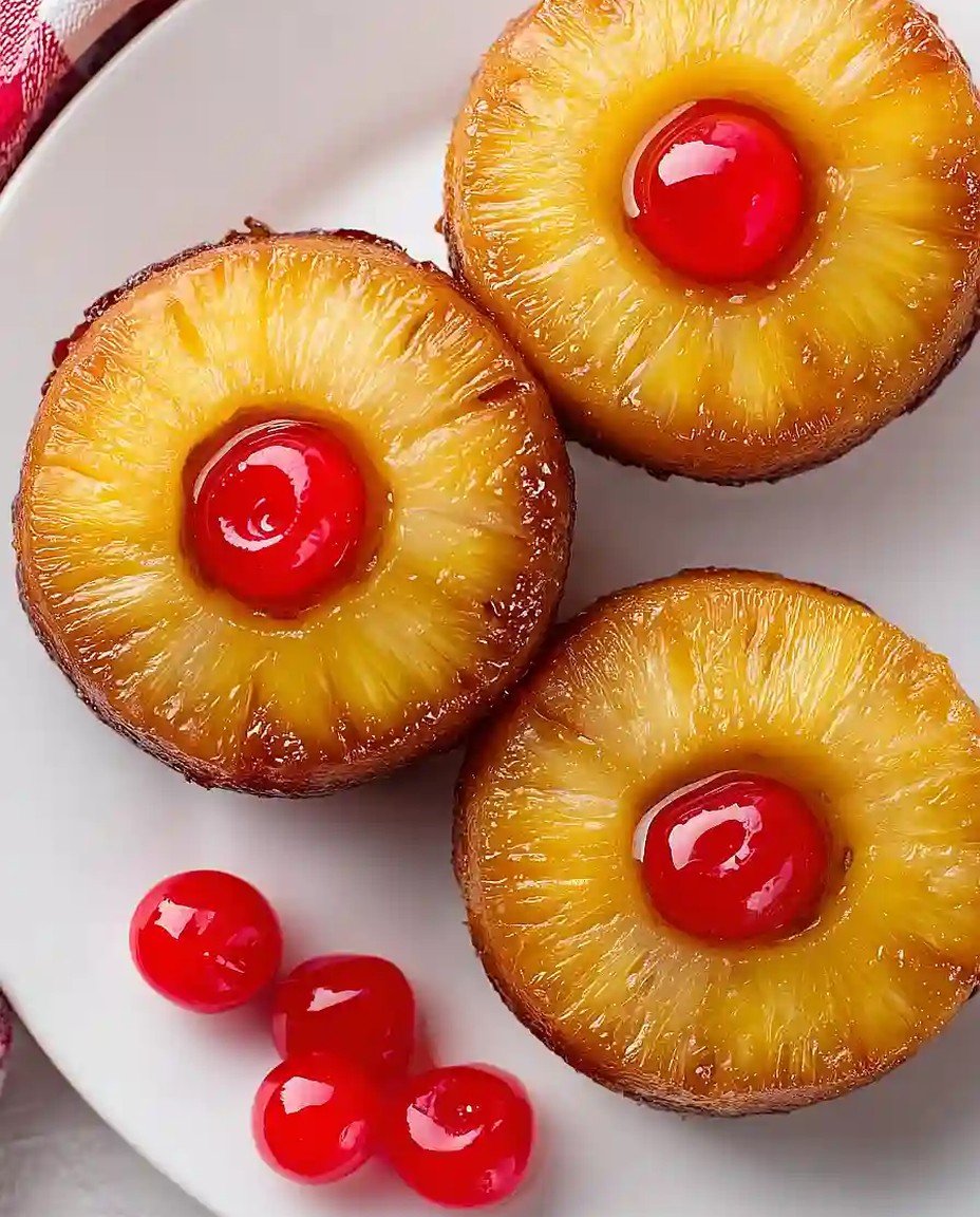Individuelle Mini-Ananas-Kuchen mit umgekehrtem Boden image 2