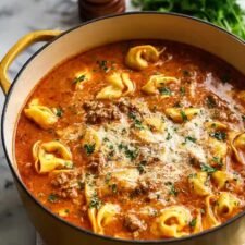 Italienische Lasagnasuppe mit Tortellini – Ein einfaches und schmackhaftes Rezept!