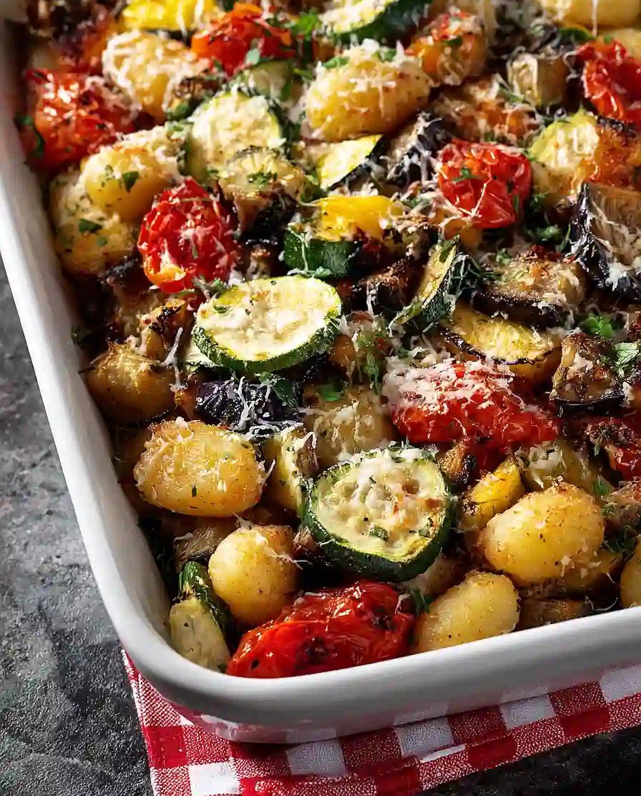 Knusprig geröstetes Gemüse mit Gnocchi – ein einfaches und leckeres Rezept! image 2
