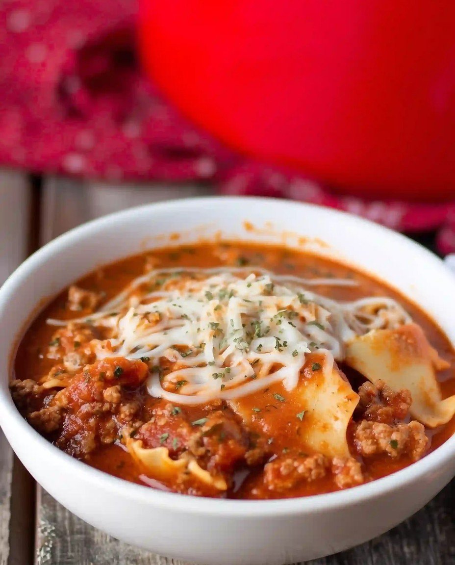 Leckere Lasagna-Suppe ohne Ricotta image 2