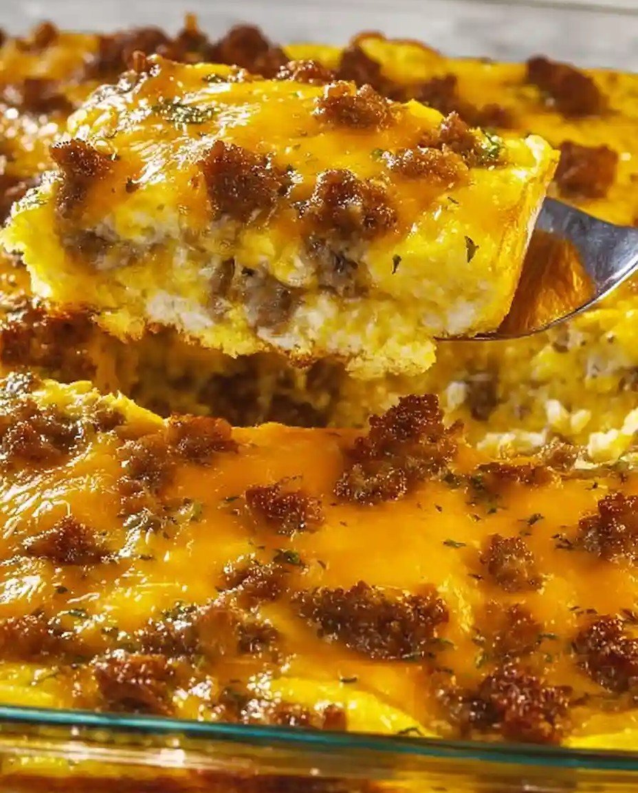 Leckere Wurst-Ei-Käse-Frühstücksauflauf image 2