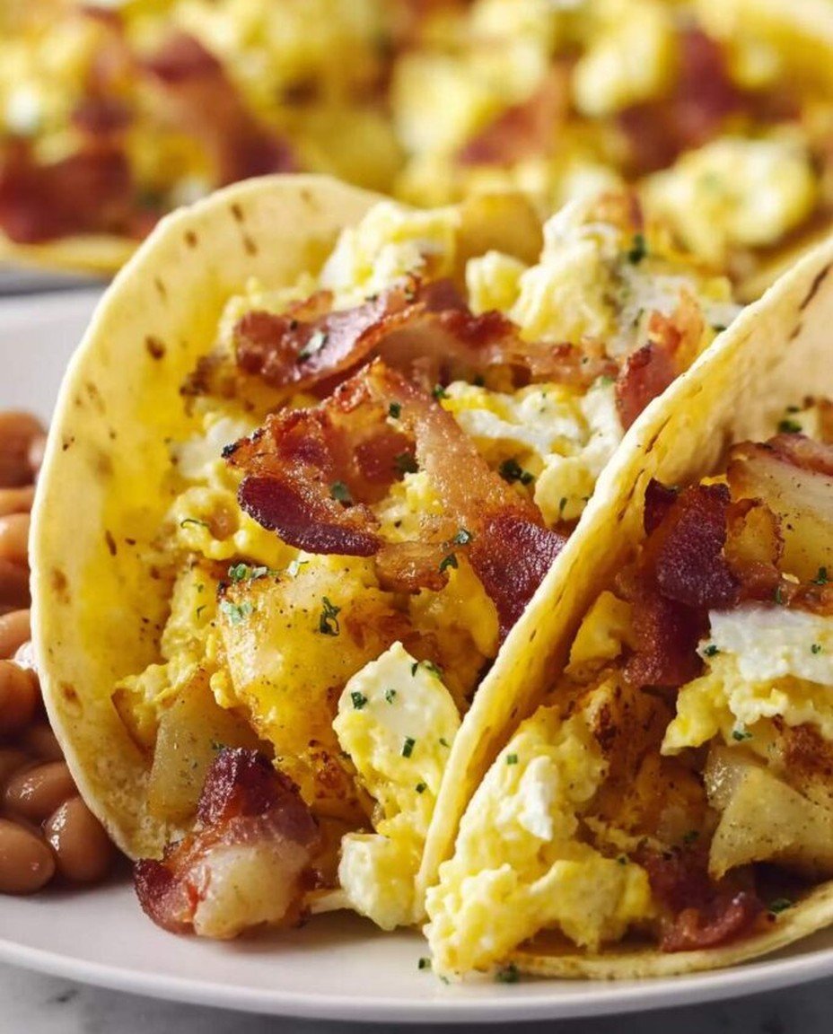 Leckere gebackene Frühstückstacos image 2