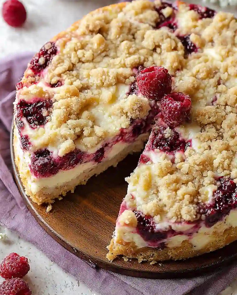 Leckerer Himbeer-Frischkäsekuchen mit Kaffee image 2