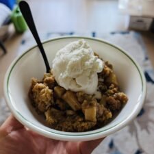Leckeres Apfel-Crumble Rezept