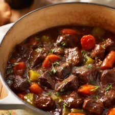 Leckeres Rindfleischragout mit Rotwein – Herzhaftes Rezept für kalte Tage