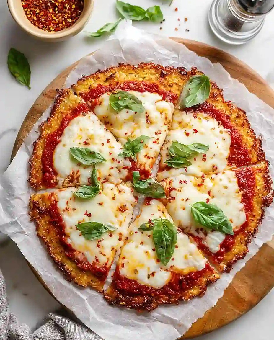 Proteinreicher Hüttenkäse-Pizzaboden für gesunde Ernährung image 2