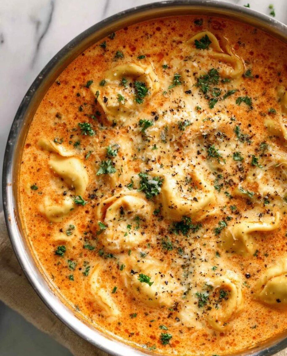 Reiche Tomatensuppe mit Tortellini image 2