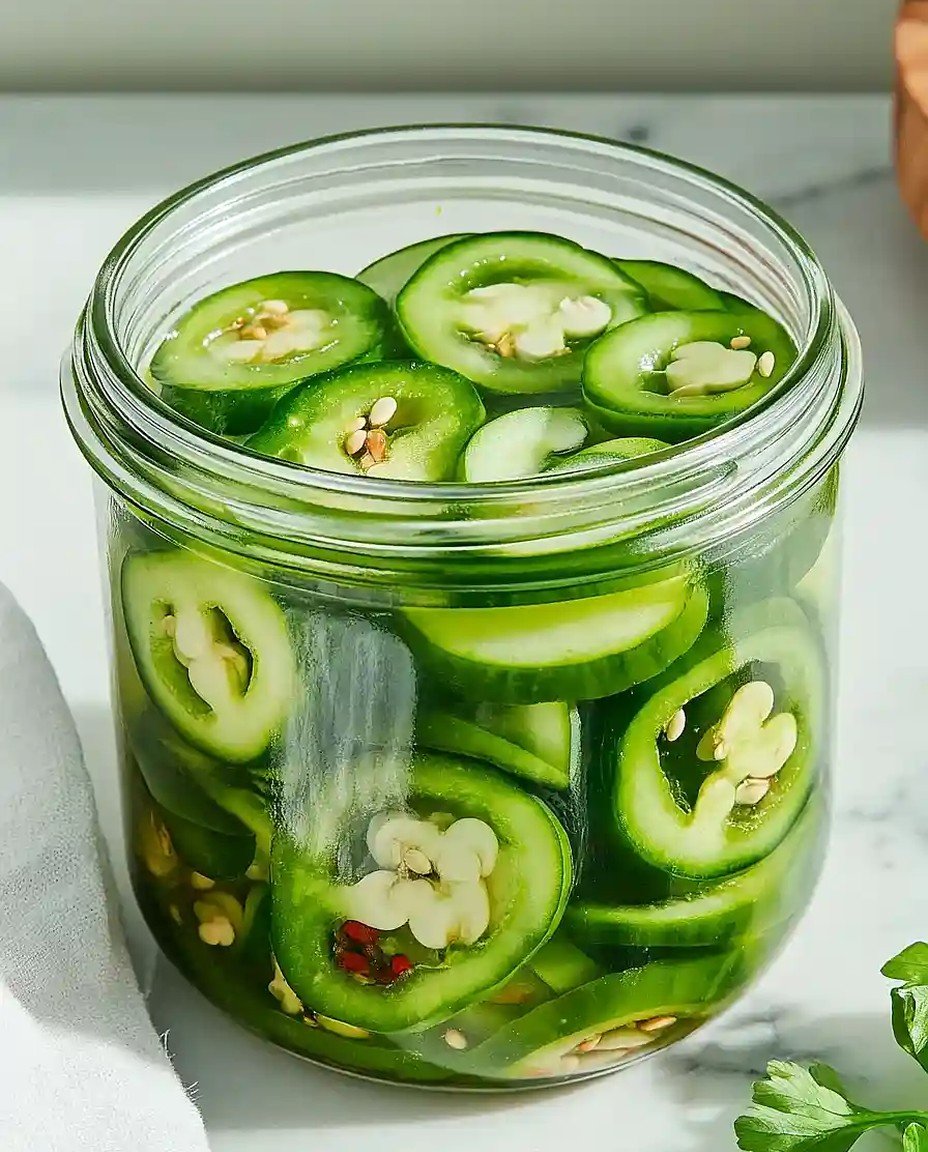 Scharfe eingelegte Jalapeños und Gurken mit würzigem Kick image 2