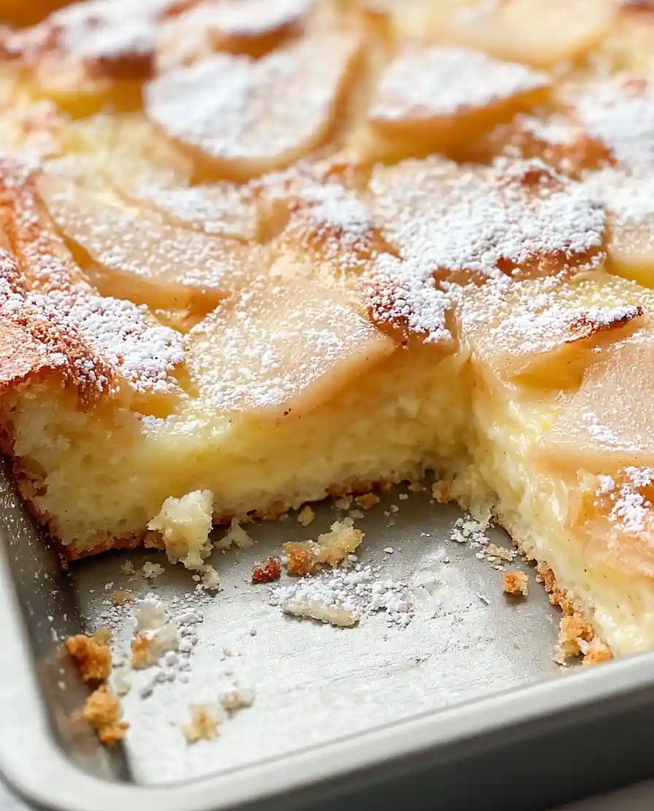 Schneller Birnenpuddingkuchen - Einfaches Rezept für fruchtigen Genuss image 2