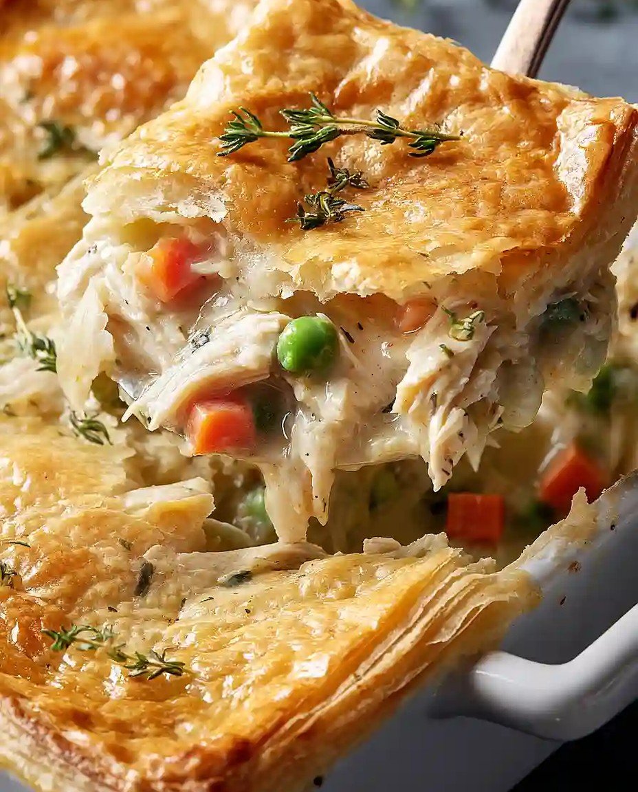 Selbstgemachte Hähnchen-Pot-Pie-Auflauf - Ein herzhaftes Rezept für die ganze Familie! image 2