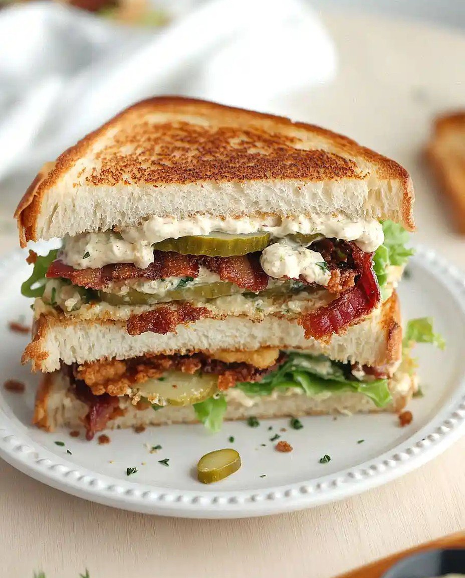 Südlicher BLT-Sandwich mit frittierten grünen Tomaten – Ein Genuss! image 2