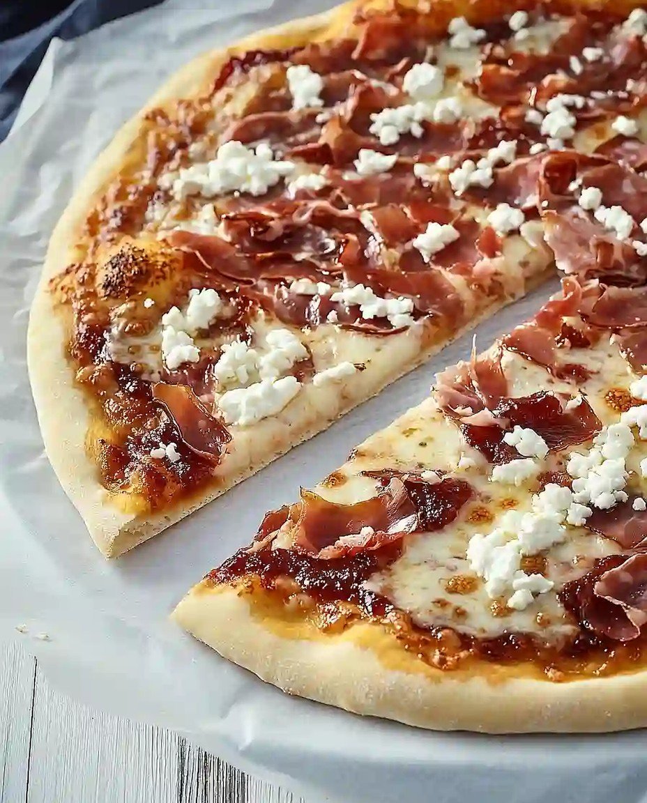 Süße & herzhaft Pizza mit Feigen, Ziegenkäse und Prosciutto – Ein Genuss für Feinschmecker! image 2