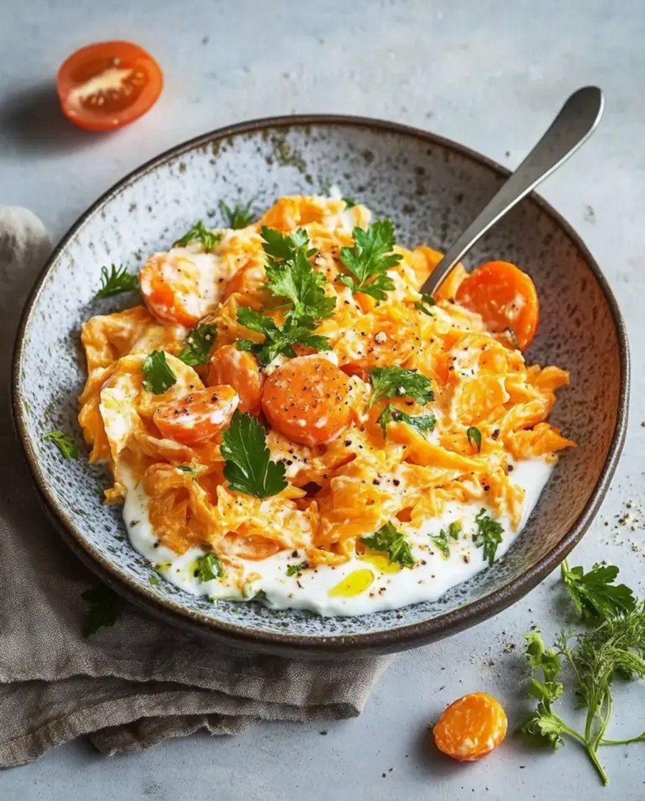 Türkischer Karottensalat mit Joghurt – Ramadan Essen frisch würzig & gesund image 2