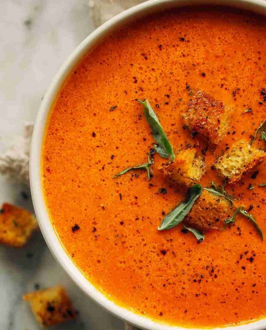 Unwiderstehliche geröstete Tomaten-Basilikum-Suppe image 2