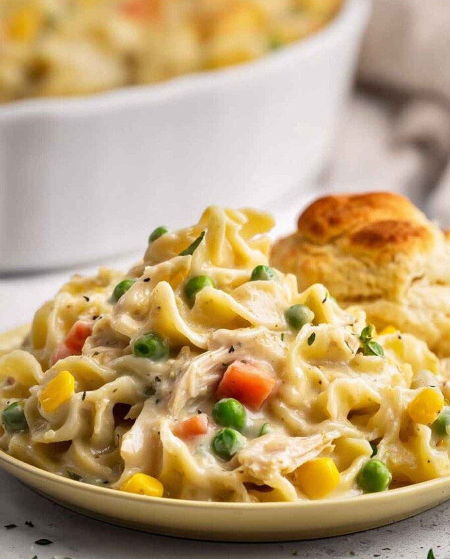 Unwiderstehlicher Hühnchen-Pot-Pie-Auflauf image 2