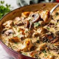 Unwiderstehliches Hähnchen Stroganoff - Ein schnelles und einfaches Rezept für ein herzhaftes Abendessen!