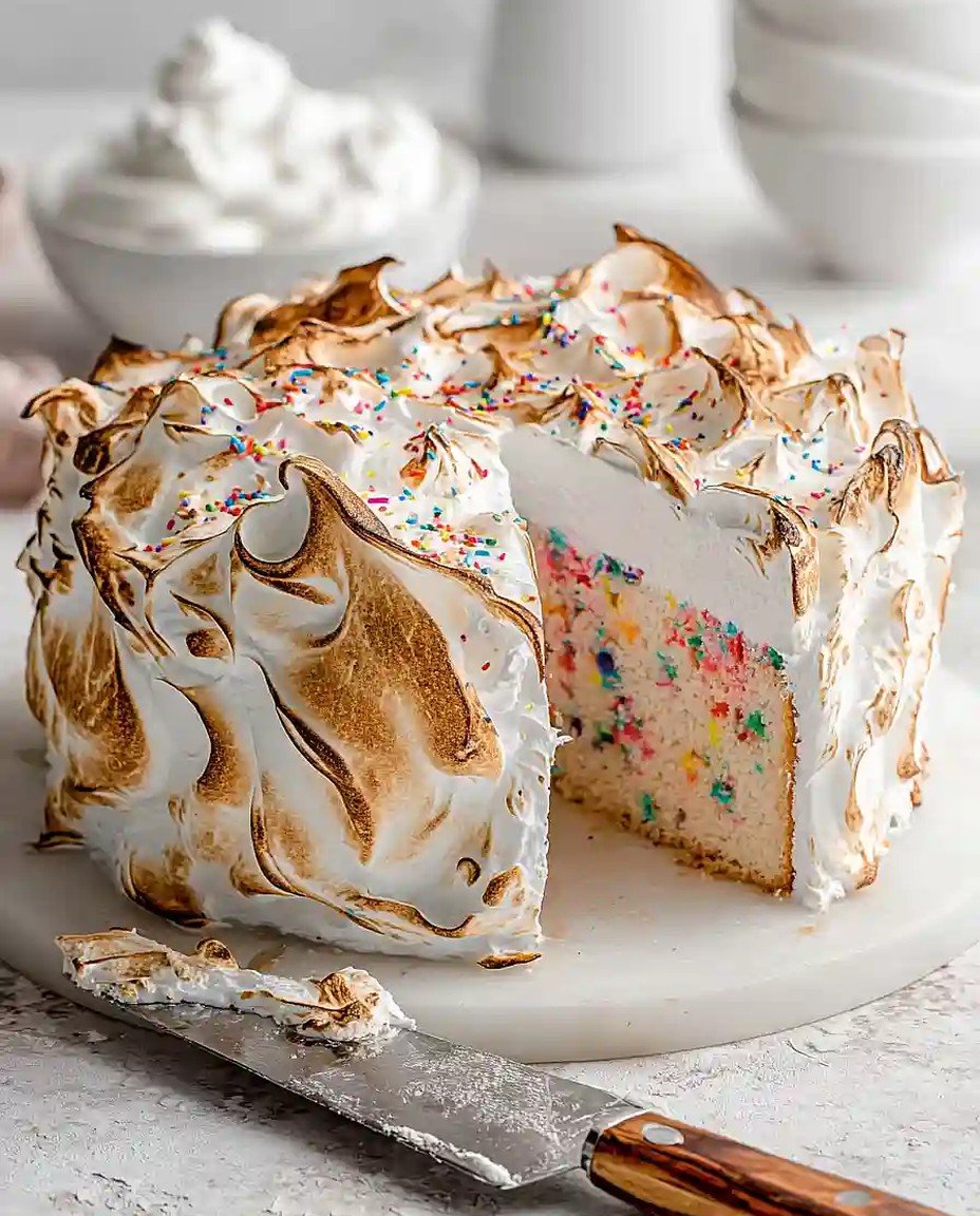 Vanille Funfetti Engelshaarkuchen image 2