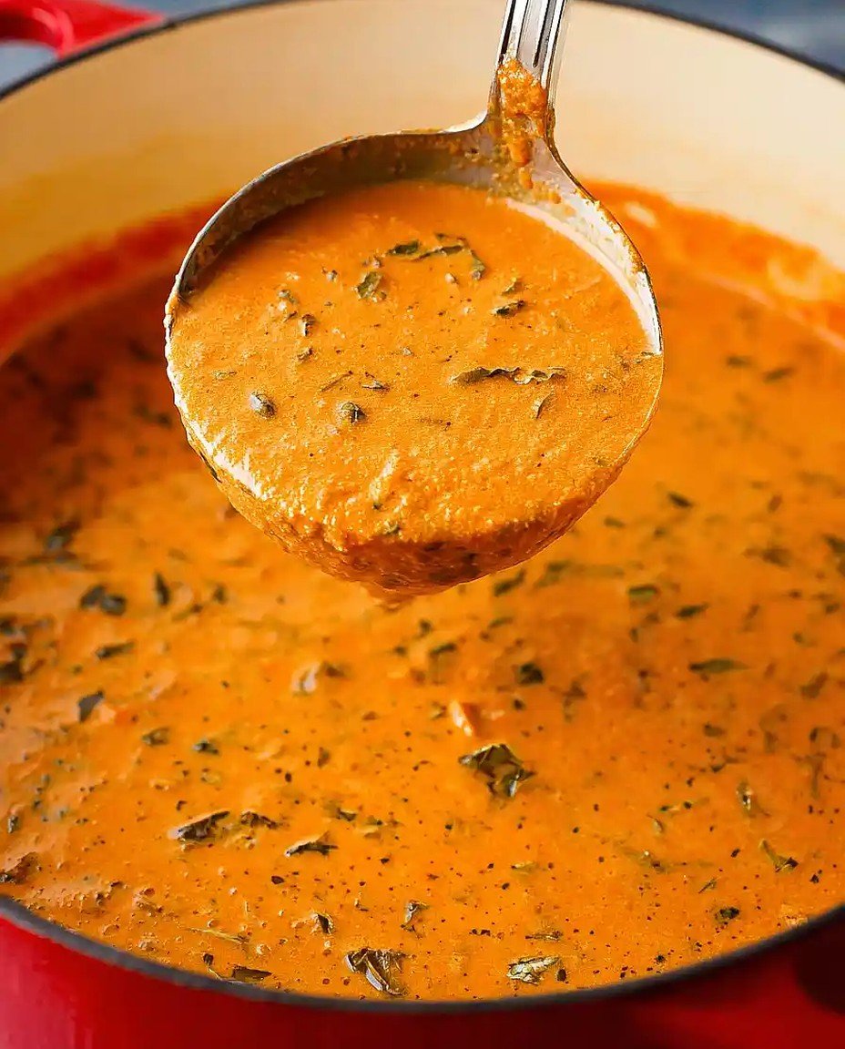 Wärmende geröstete Tomaten-Basilikum-Suppe image 2