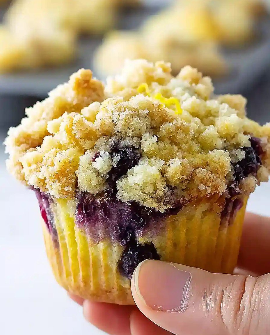 Zitronen-Heidelbeer-Muffins, die einfach jedem das Wasser im Mund zusammenlaufen lassen! image 2